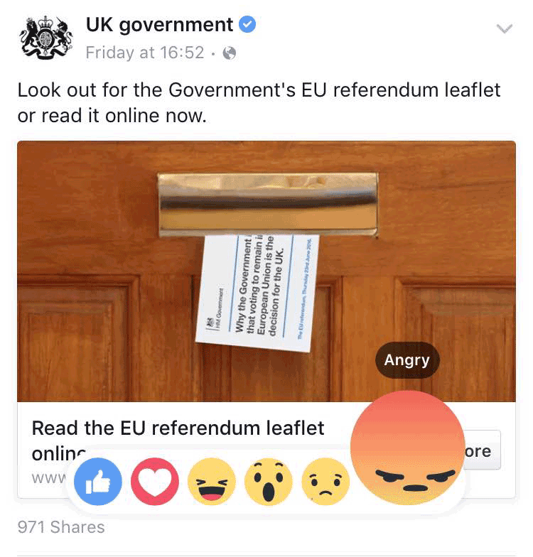 An animated gif of anger on Facebook