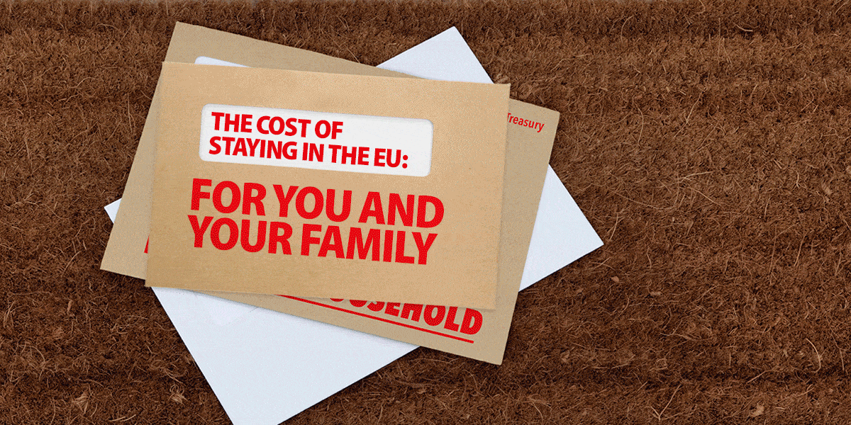 Vote Leave’s graphics on the ‘cost’ of staying in the EU.