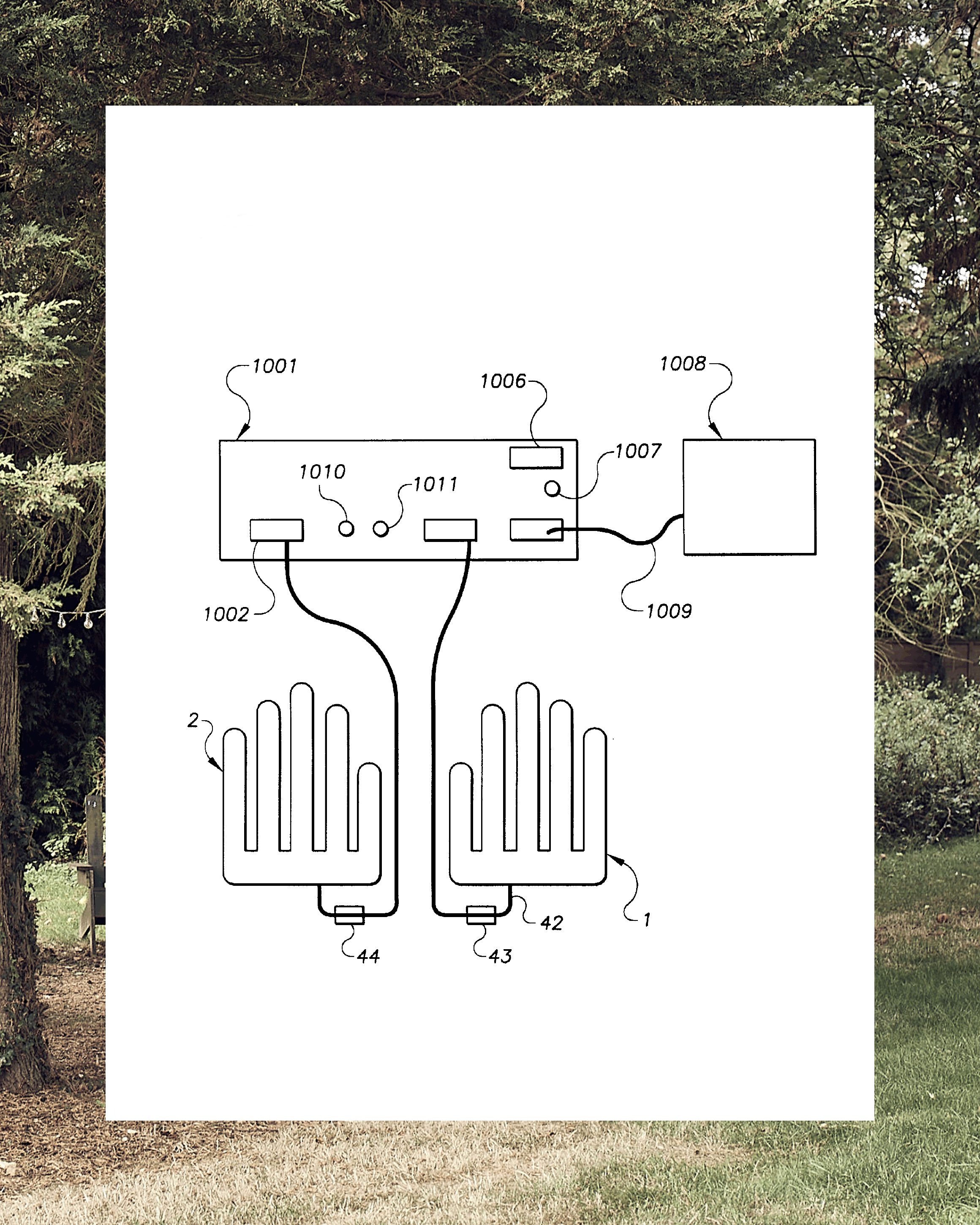 Animation of drawing of glove