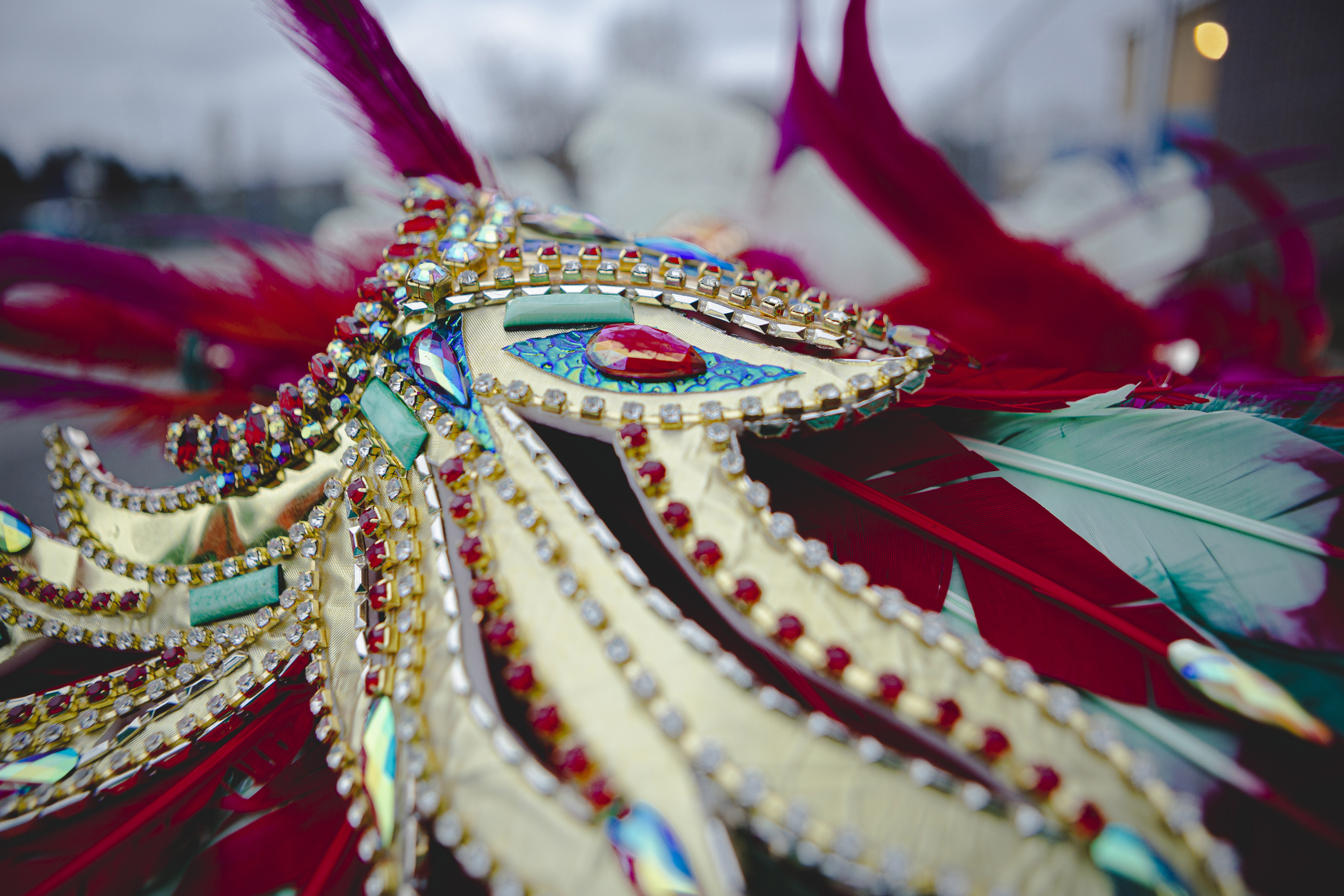 A Caribbean costume at the Windrush festival.