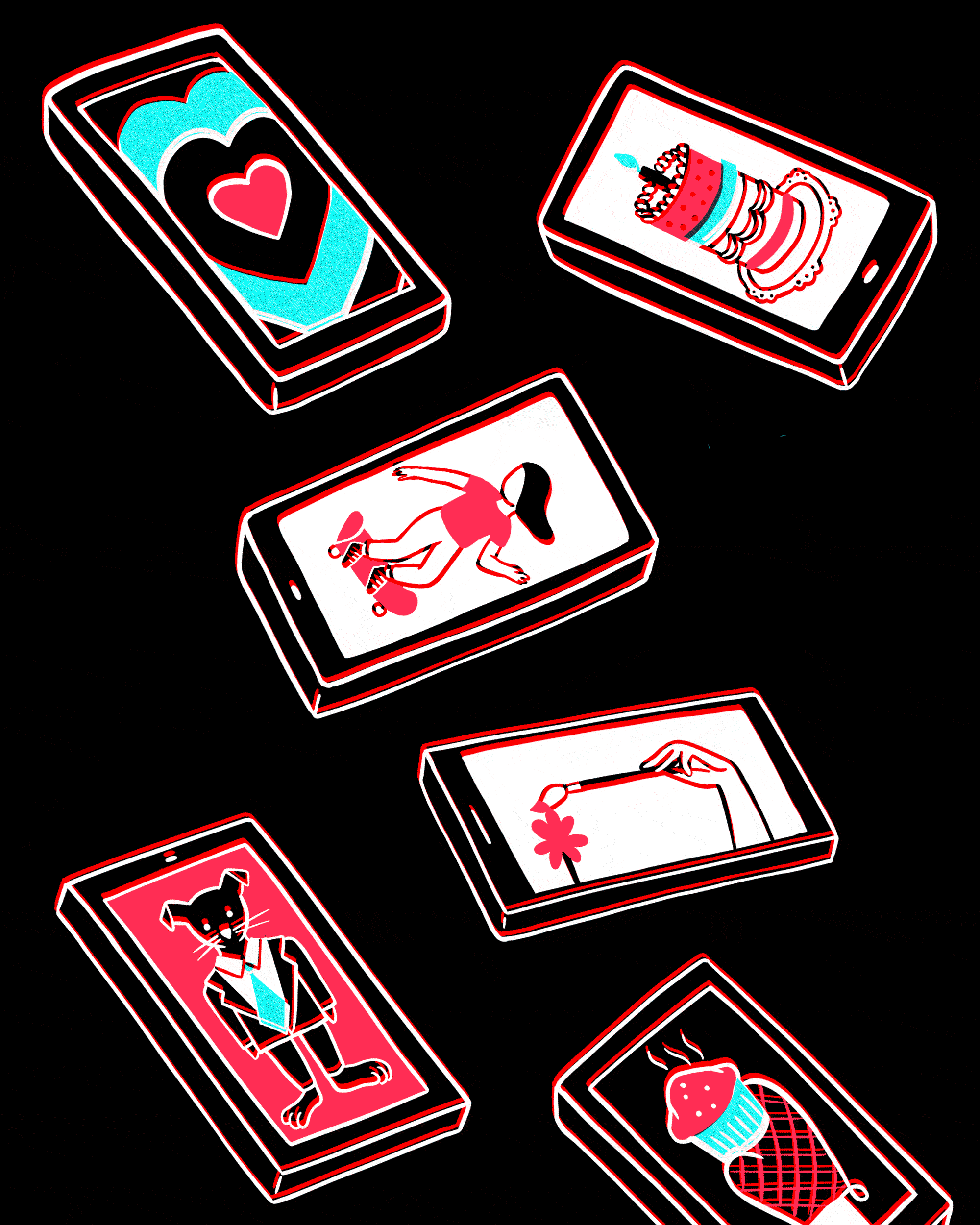 Animated smartphones