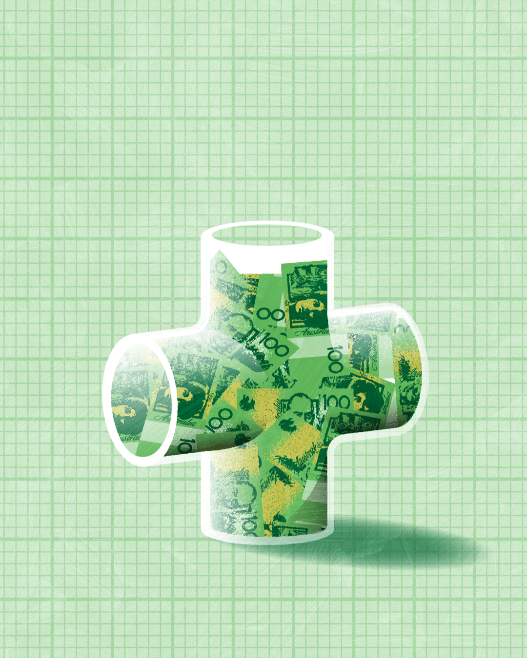 Money falls from the sky 