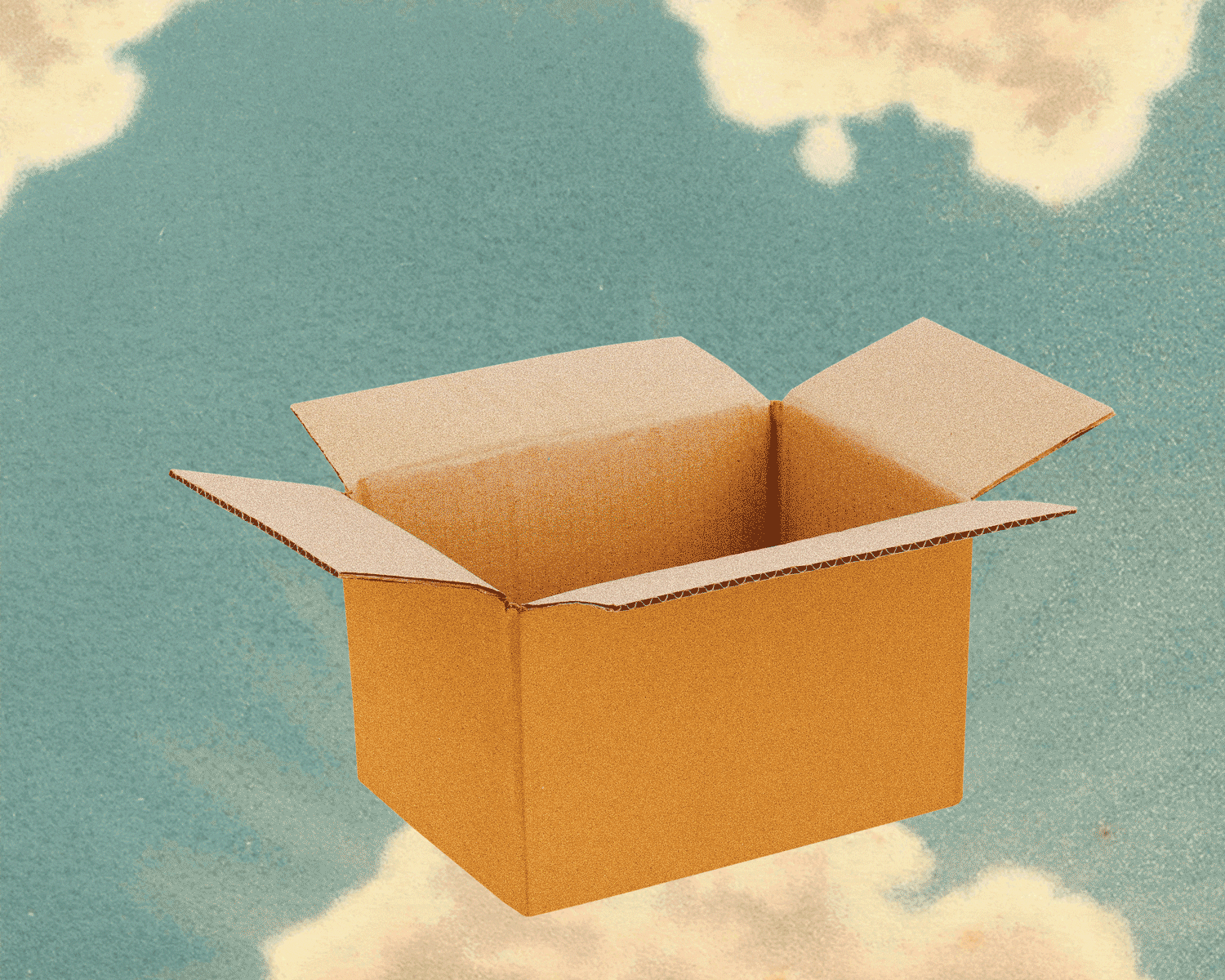 an image of a pillow and table lamp being thrown in a box